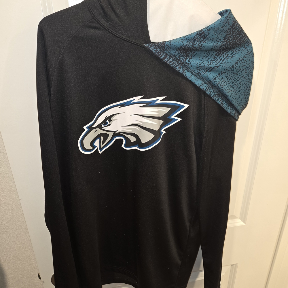 NFL Team Apparel Black Philadelphia Eagles Hoodie